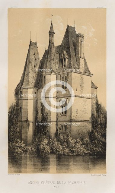 ...Pl. 94, Ancien Château de la Pommeraie (Aisne), 1860. Creator: Victor Petit (French, 1817-1874).