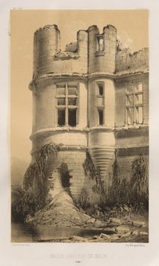 ...Pl. 99, Ancien Château de Belin (Sarthe), 1860. Creator: Victor Petit (French, 1817-1874)