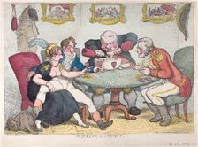 Plucking a Spoony, February 28, 1812., February 28, 1812. Creator: Thomas Rowlandson