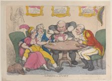 Plucking a Spoony, February 28, 1812., February 28, 1812. Creator: Thomas Rowlandson