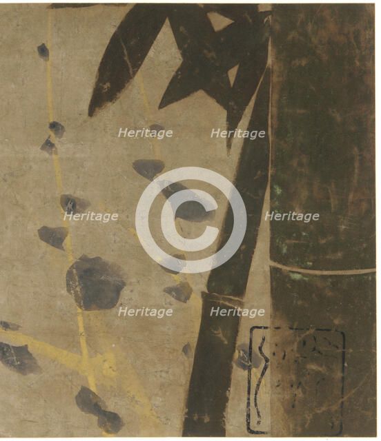 Plum and bamboo, Edo period, late 16th-early 17th century. Creator: Hon'ami Kôetsu.