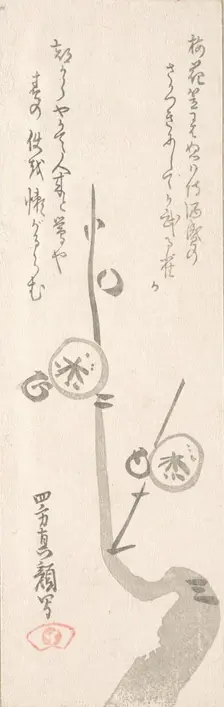 Plum Blossoms. Creator: Yomo no Utagaki Magao