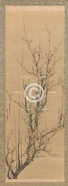 Plum Blossoms, dated 1851. Creator: Yamamoto Baiitsu.
