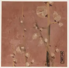 Plum blossoms, Edo period, late 16th-early 17th century. Creator: Hon'ami Kôetsu
