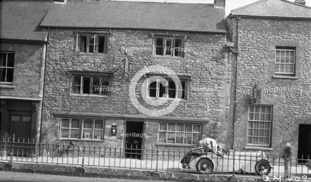 Plume of Feathers Hotel, Half Moon Street, Sherborne, Dorset, 1939.
