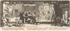 Plundering a Large Farmhouse, c. 1633. Creator: Jacques Callot