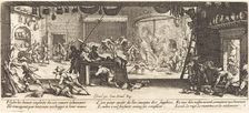 Plundering a Large Farmhouse, c. 1633. Creator: Jacques Callot