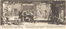 Plundering a Large Farmhouse, c. 1633. Creator: Jacques Callot