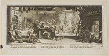Plundering a Large Farmhouse, plate five from The Large Miseries of War, n.d. Creator: Gerard van Schagen
