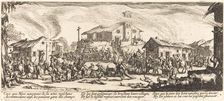 Plundering and Burning a Village, c. 1633. Creator: Jacques Callot
