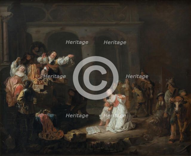 Plundering of a Manor House, c1640-1645. Creator: Stoop, Maerten (1618-1647).