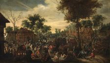 Plundering of a Hamlet. Creator: Sebastian Vrancx