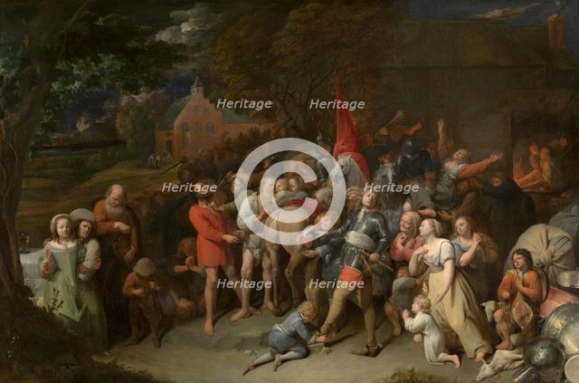 Plundering Soldiers, 1655-1660. Creator: David Ryckaert II.