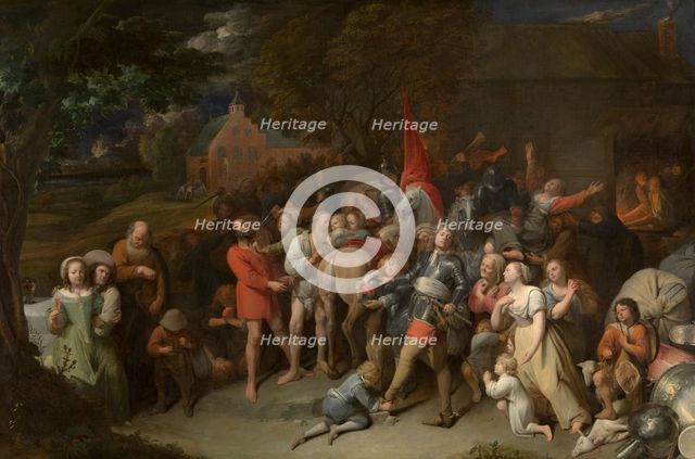 Plundering Soldiers , 1655-1660. Creator: Ryckaert (Rijckaert), David (1612-1661).