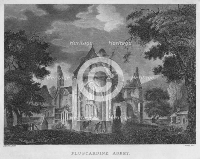 'Pluscardine Abbey', 1804. Artist: James Fittler.