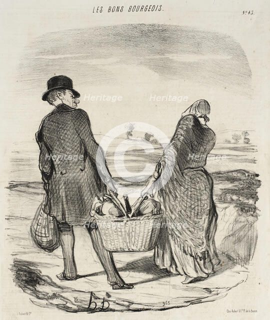 Plus souvent que tu m'attraperas encore à satisfaire ta fantasie..., 1847. Creator: Honore Daumier.
