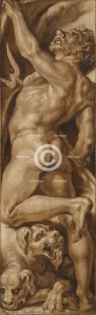 Pluto and Cerberus, c.1555. Creator: Maerten van Heemskerck.