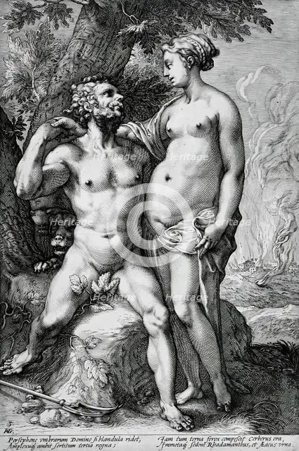 Pluto and Proserpina, between circa 1593 and circa 1594. Creator: Jan Saenredam.