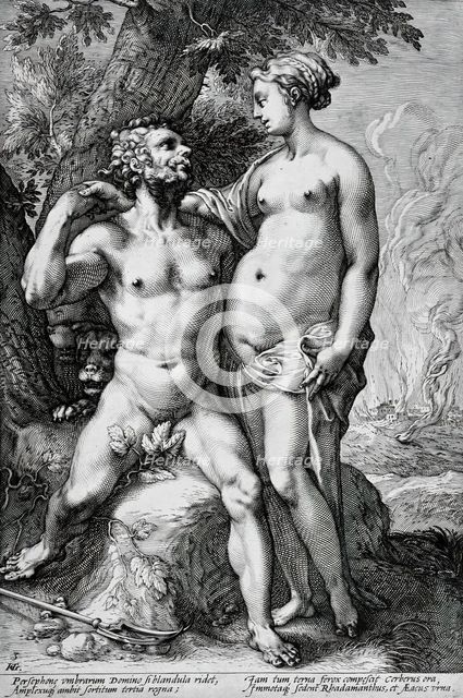 Pluto and Proserpina, between circa 1593 and circa 1594. Creator: Jan Saenredam.
