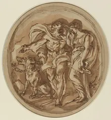 Pluto Bringing Proserpine to the Gates of Hell. Creator: Carlo Maratti