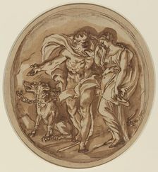 Pluto Bringing Proserpine to the Gates of Hell. Creator: Carlo Maratti