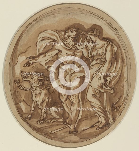 Pluto Bringing Proserpine to the Gates of Hell. Creator: Carlo Maratti.