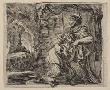 Pluto, from Game of Mythology (Jeu de la Mythologie), 1644. Creator: Stefano della Bella