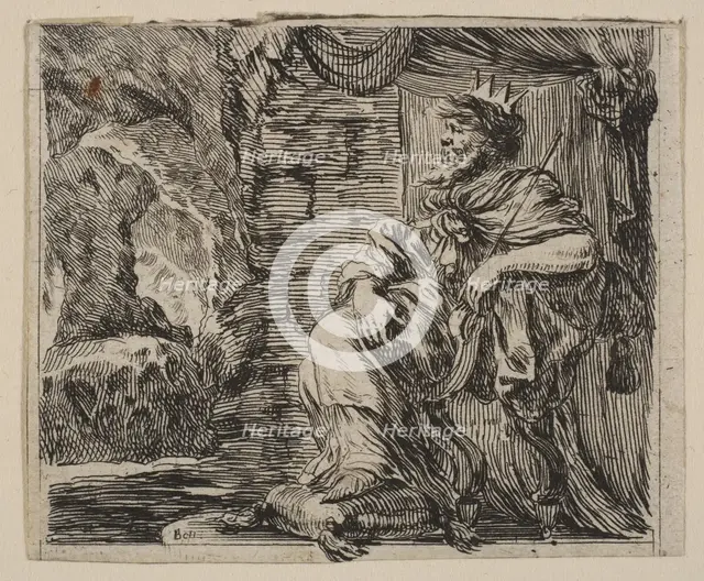Pluto, from 'Game of Mythology' (Jeu de la Mythologie), 1644. Creator: Stefano della Bella.
