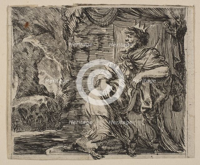 Pluto, from 'Game of Mythology' (Jeu de la Mythologie), 1644. Creator: Stefano della Bella.