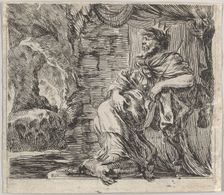 Pluto, from Game of Mythology (Jeu de la Mythologie), 1644. Creator: Stefano della Bella