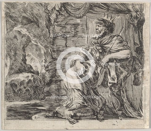 Pluto, from 'Game of Mythology' (Jeu de la Mythologie), 1644. Creator: Stefano della Bella.