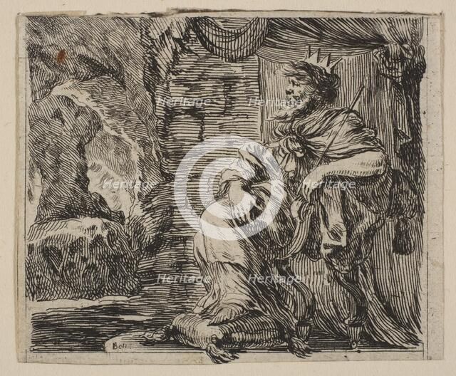 Pluto, from 'Game of Mythology' (Jeu de la Mythologie), 1644. Creator: Stefano della Bella.