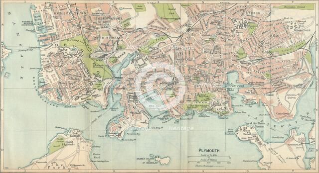 'Plymouth', c20th Century. Artist: John Bartholomew.