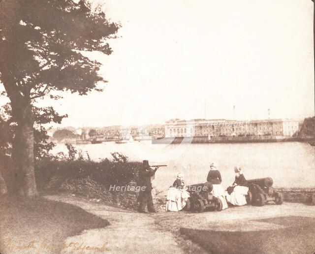 Plymouth from Mt. Edgcumbe, September 1845. Creator: William Henry Fox Talbot.