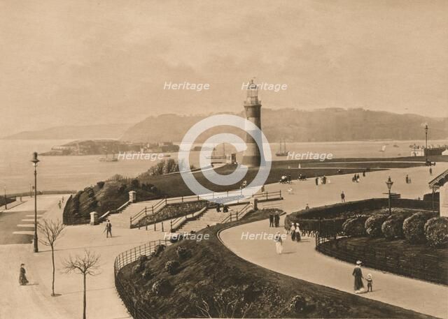 'Plymouth Hoe and Sound and Mouth of the Tamar', 1902. Artist: Unknown.