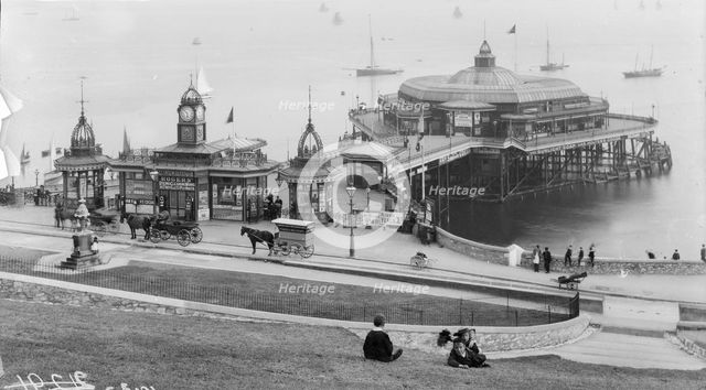 Plymouth pier, Plymouth, Devon, July 1893. Artist: Unknown