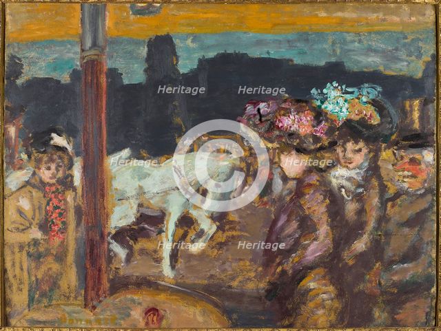 Place Clichy (Chevaux et filles au bois), ca 1894. Creator: Bonnard, Pierre (1867-1947).