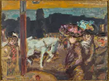 Place Clichy (Chevaux et filles au bois), ca 1894. Creator: Bonnard, Pierre (1867-1947)