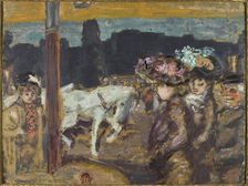 Place Clichy (Chevaux et filles au bois), ca 1894. Creator: Bonnard, Pierre (1867-1947)