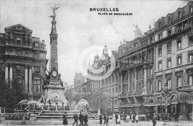 Place de Brouckere, Brussels, Belgium, c1918. Artist: Unknown
