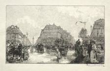 Place de lOpera, 1890. Creator: Auguste Louis Lepère (French, 1849-1918)