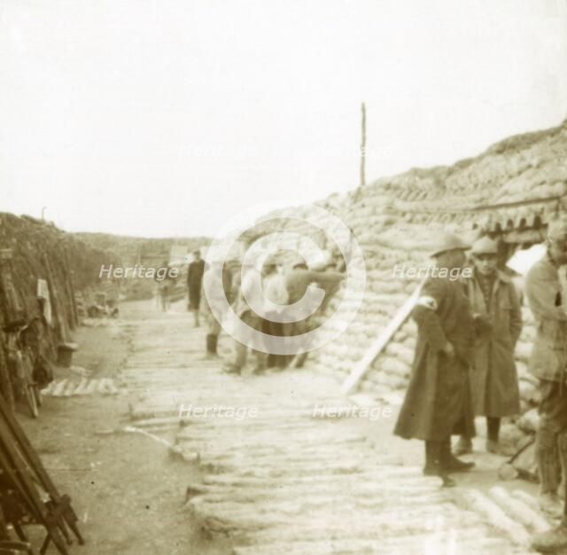 'Place de l'Opéra', Champagne, northern France, c1914-c1918. Artist: Unknown.