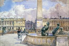 Place de la Concorde 1847-1908. Artist: John Fulleylove