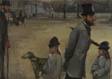 Place de la Concorde, 1875. Creator: Edgar Degas