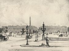 Place de la Concorde 1915. Artist: Frank Milton Armington