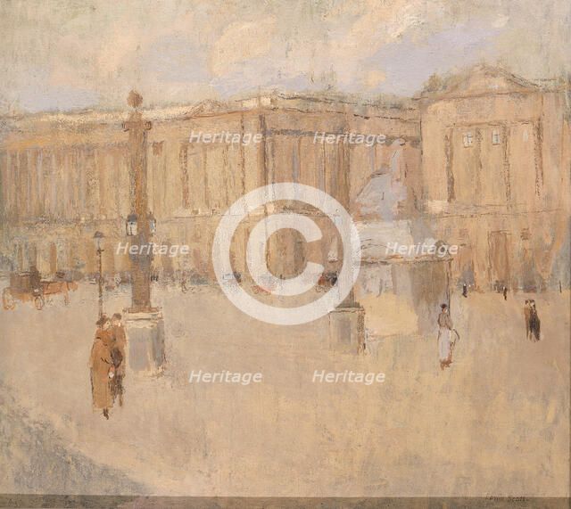 Place de la Concorde no. I, n.d. Creator: Frank Edwin Scott.