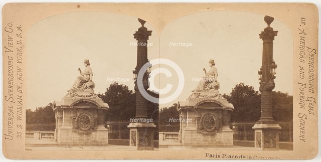 Place de la Concorde, Paris, 1860s. Creator: Unknown.