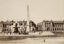 Place de la Concorde, Paris, between 1860 and 1870. Creator: Edouard Baldus