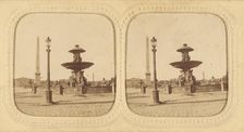 Place de la Concorde, Paris, France, about 1860. Creator: Unknown