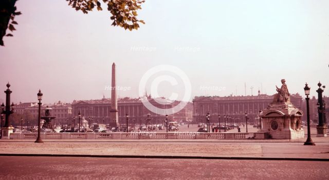 Place de la Concorde, Paris, France, c1955. Creator: Arthur Charles Kirby Ware.